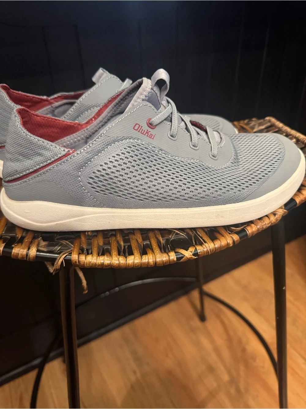 OluKai Moku Pae Water / Boat Shoe Sz 8 Men’s Grey